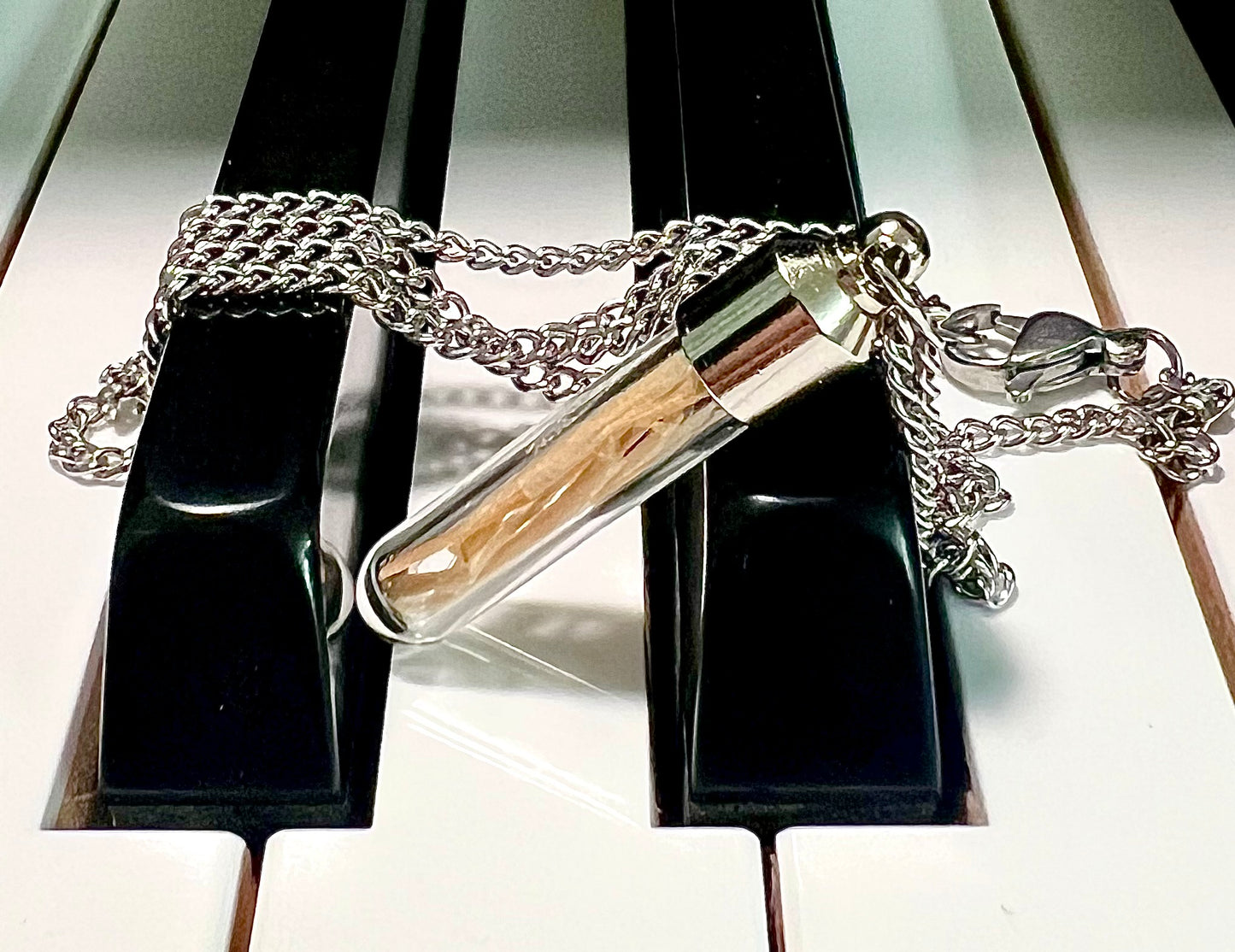 Glass Pendant with Titanic Wreck Wood