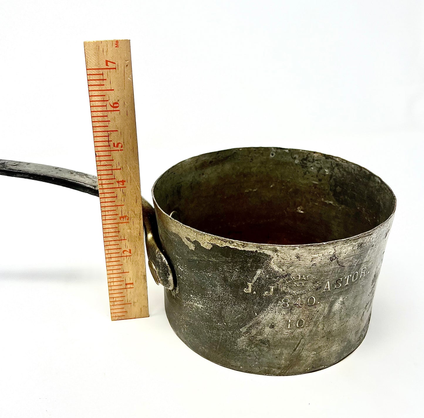 For the Elite collector! John Jacob Astor IV, Titanic Victim. Personally owned cooking pot from residential mansion. Astor’s Last Supper. Medium size.