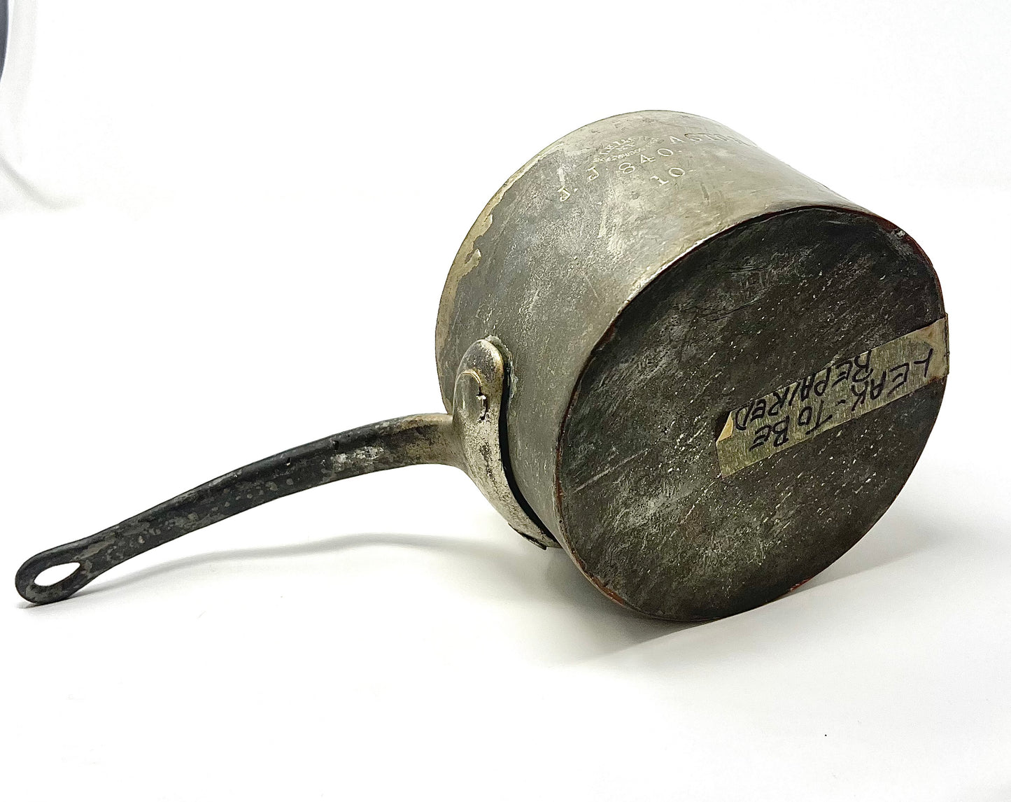 For the Elite collector! John Jacob Astor IV, Titanic Victim. Personally owned cooking pot from residential mansion. Astor’s Last Supper. Medium size.