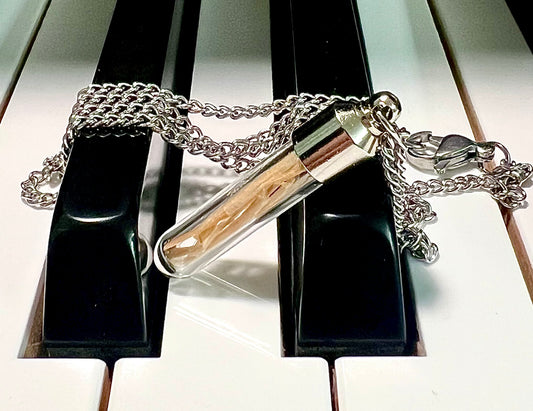 Glass Pendant with Titanic Wreck Wood